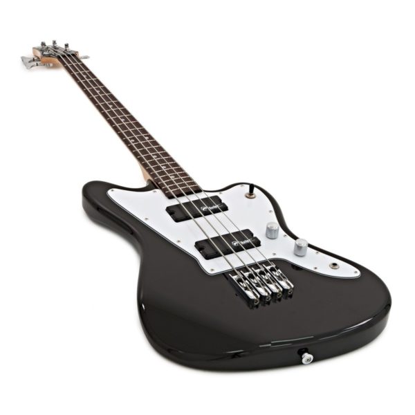 Badger Classic Bass Guitar and Case, Black
